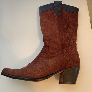 Cowboy Boots From Argentina with Suede/Leather